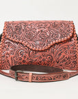 American Darling ADBG1137A Clutch Hand Tooled Genuine Leather women bag western handbag purse