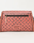 American Darling ADBG1137A Clutch Hand Tooled Genuine Leather women bag western handbag purse