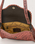 American Darling ADBG1137A Clutch Hand Tooled Genuine Leather women bag western handbag purse