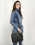 American Darling Cross Body Hand Tooled Genuine Leather women bag western handbag purse