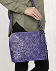 American Darling Cross Body Hand Tooled Genuine Leather women bag western handbag purse