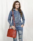 American Darling Cross Body Hand Tooled Genuine Leather women bag western handbag purse