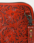 American Darling Cross Body Hand Tooled Genuine Leather women bag western handbag purse