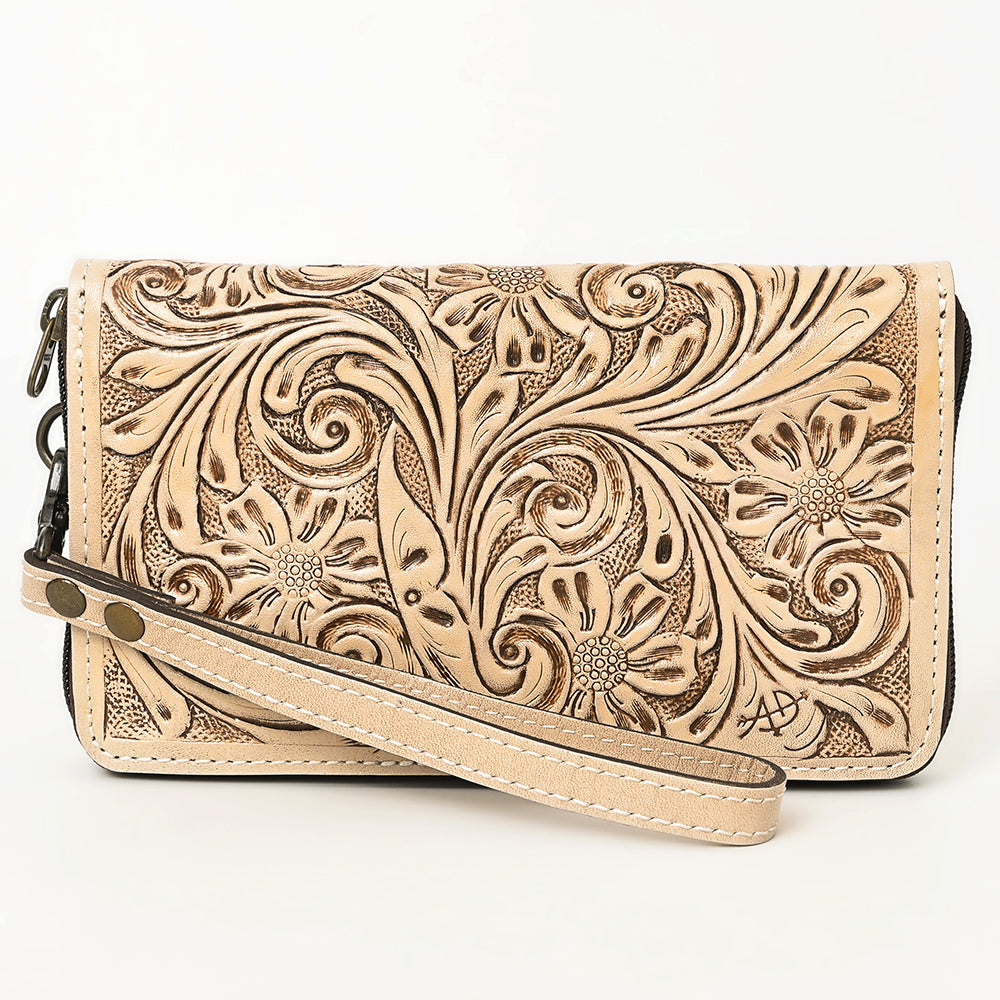 American Darling Clutch Hand Tooled Genuine Leather women bag western handbag purse