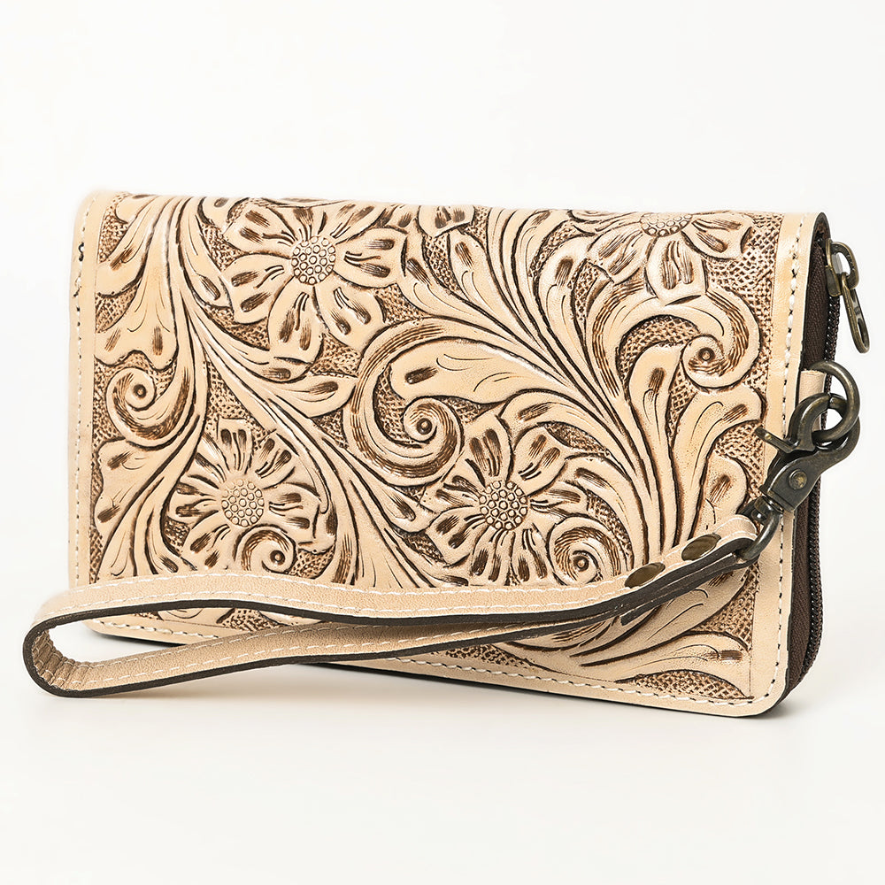 American Darling Clutch Hand Tooled Genuine Leather women bag western handbag purse