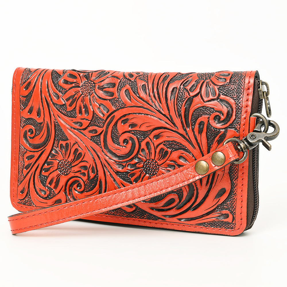 American Darling Clutch Hand Tooled Genuine Leather women bag western handbag purse