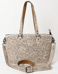 American Darling Tote Hand Tooled Genuine Leather women bag western handbag purse