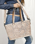 American Darling Tote Hand Tooled Genuine Leather women bag western handbag purse