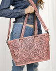 American Darling Tote Hand Tooled Genuine Leather women bag western handbag purse