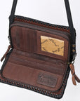 American Darling Clutch Hand Tooled Genuine Leather Women Bag Western Handbag Purse