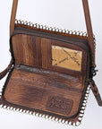 American Darling Clutch Hand Tooled Genuine Leather Women Bag Western Handbag Purse