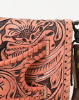 American Darling Clutch Hand Tooled Genuine Leather Women Bag Western Handbag Purse