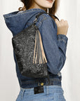 American Darling Hand Tooled Genuine Leather Women Bag Western Handbag Purse
