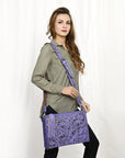 American Darling Hand Tooled Genuine Leather Women Bag Western Handbag Purse