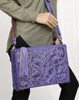 American Darling Hand Tooled Genuine Leather Women Bag Western Handbag Purse
