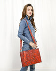 American Darling Hand Tooled Genuine Leather Women Bag Western Handbag Purse