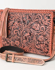 American Darling Hand Tooled Genuine Leather Women Bag Western Handbag Purse