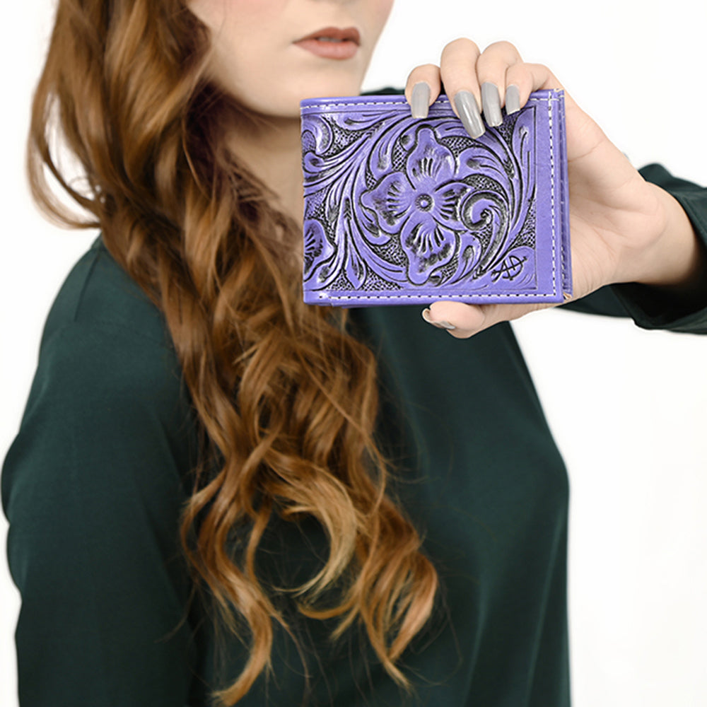 American Darling Wallet Hand Tooled Genuine Leather Women Bag Western Handbag Purse