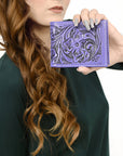 American Darling Wallet Hand Tooled Genuine Leather Women Bag Western Handbag Purse