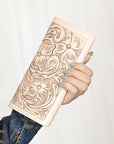 American Darling Wallet Hand Tooled Genuine Leather Women Bag Western Handbag Purse
