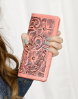 American Darling Wallet Hand Tooled Genuine Leather Women Bag Western Handbag Purse