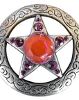 Western Screw Back Concho Star Fuchsia Crystal Bling Headstall Cowgirl