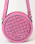 American Darling Canteen Hand Tooled Genuine Leather Women Bag Western Handbag Purse