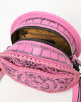 American Darling Canteen Hand Tooled Genuine Leather Women Bag Western Handbag Purse