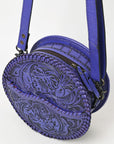 American Darling Canteen Hand Tooled Genuine Leather Women Bag Western Handbag Purse
