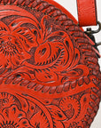 American Darling Canteen Hand Tooled Genuine Leather Women Bag Western Handbag Purse