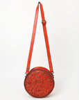 American Darling Canteen Hand Tooled Genuine Leather Women Bag Western Handbag Purse