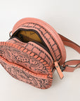 American Darling Canteen Hand Tooled Genuine Leather Women Bag Western Handbag Purse