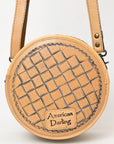 American Darling Canteen Hand Tooled Genuine Leather Women Bag Western Handbag Purse