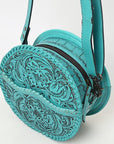 American Darling Canteen Hand Tooled Genuine Leather Women Bag Western Handbag Purse
