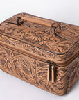 American Darling Jewelry Case Hand Tooled Genuine Leather Women Bag Western Handbag Purse