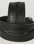 American Tanner Western Grain Leather Unisex Holster Belt Men Women Black