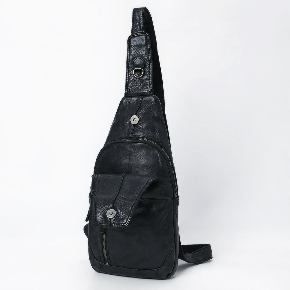 Full Grain Leather Sling Bag - SWC202 – Hilason