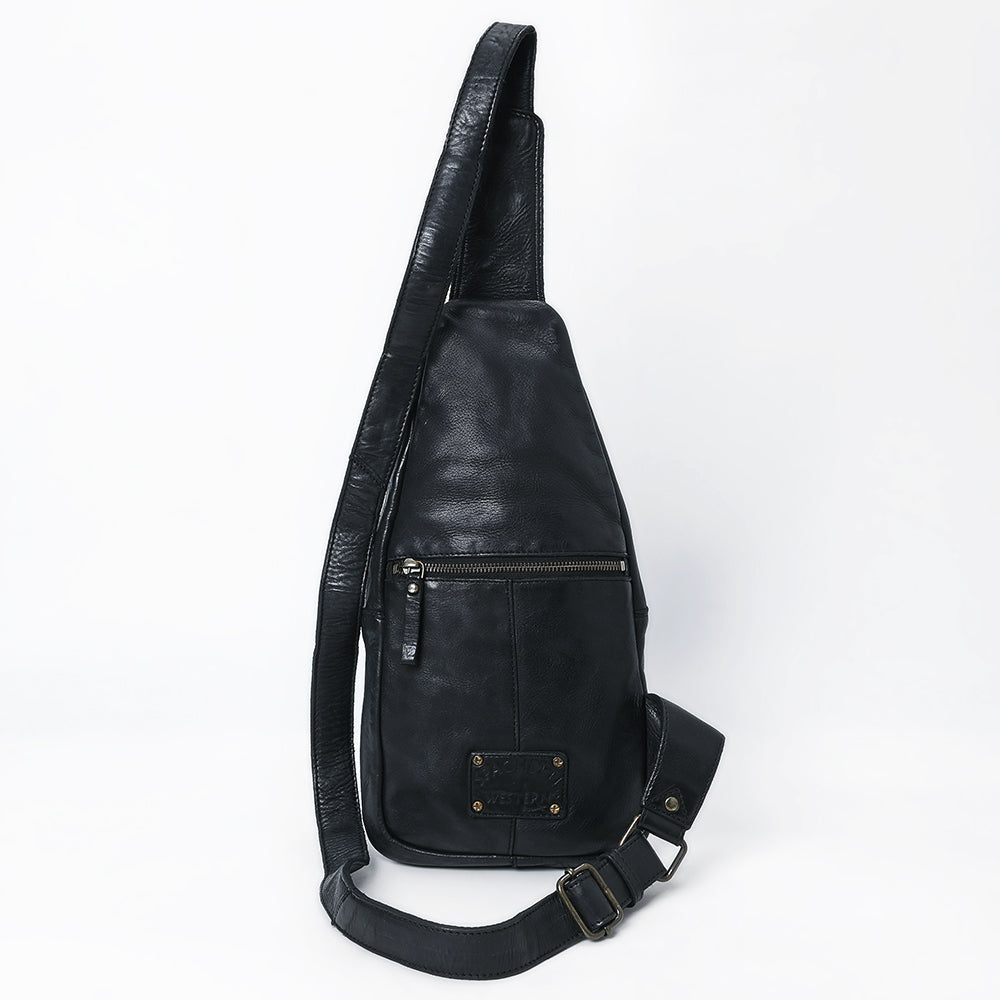 Full Grain Leather Sling Bag - SWC202 – Hilason