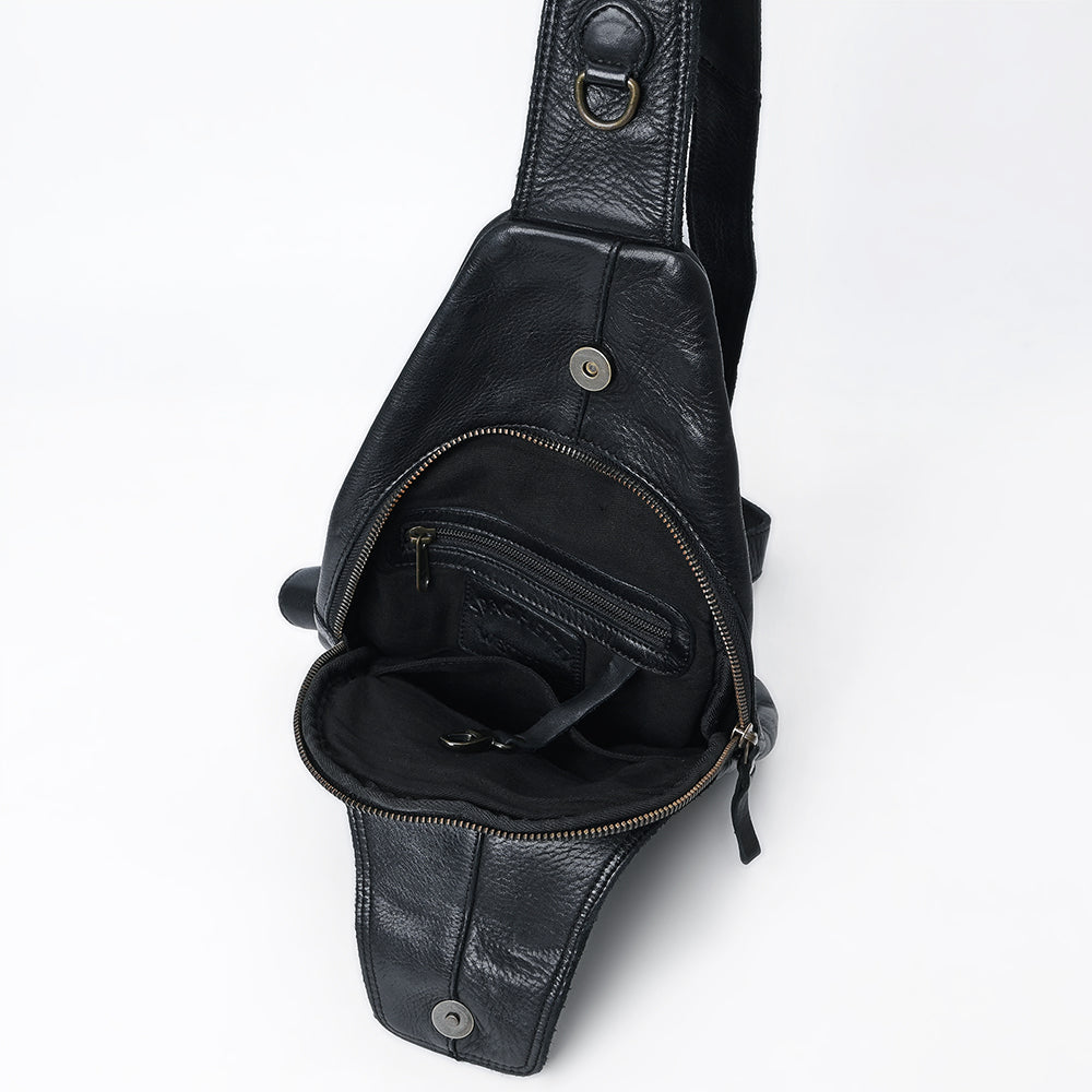 Full Grain Leather Sling Bag - SWC202 – Hilason
