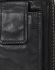 Spaghetti Western Swc213Blk Sling Vintage Handmade Drum Dyed Genuine European Cowhide Leather Women Bag Western Handbag Purse