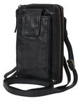 Spaghetti Western Swc213Blk Sling Vintage Handmade Drum Dyed Genuine European Cowhide Leather Women Bag Western Handbag Purse