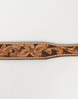 BAR H EQUINE Western Genuine Leather Men And Women Belt Floral