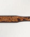 BAR H EQUINE Western Genuine Leather Men And Women Belt Floral
