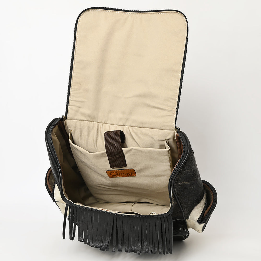 Ohlay Bags OHG181 Western Hair-on Genuine Leather Women &amp; Man BACKPACK Bag