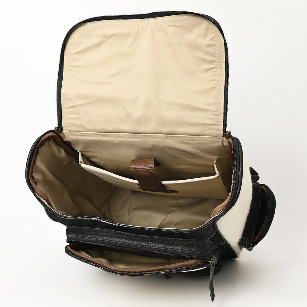 Ohlay Bags OHG182 American Western Luxury Man,Women Style Backpack Genuine Hair-On Leather Bag