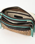 Ohlay Bags OHG183C Fanny Pack Hand Tooled Hair-On Genuine Leather Women Bag Western Handbag Purse