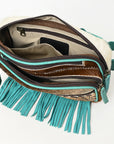 Ohlay Bags OHG184B Fanny Pack Hand Tooled Hair-On Genuine Leather Women Bag Western Handbag Purse