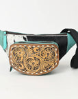 Ohlay Bags OHG185A FANNY PACK Hand Tooled Hair-on Genuine Leather women bag western handbag purse