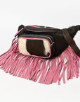 Ohlay Bags OHG186B FANNY PACK Hair-on Genuine Leather women bag western handbag purse