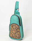 Ohlay Bags OHG188B Sling Hand Tooled Genuine Leather Women Bag Western Handbag Purse
